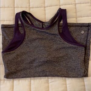 Lulu tank with built in bra